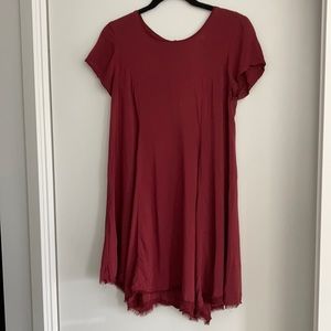 Maroon flowy dress size small